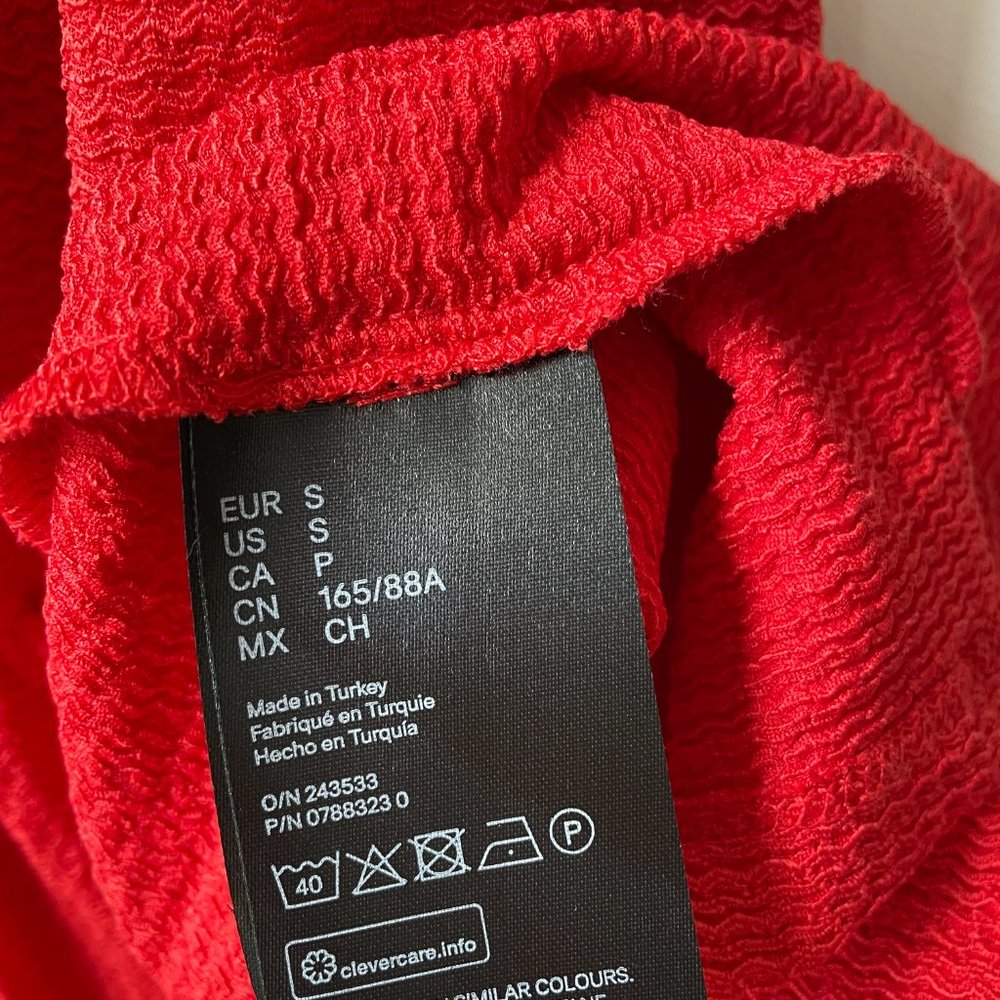 H&M TIERED RED DRESS - Picture 8 of 9